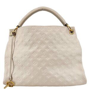 Louis Vuitton  Artsy MM Monogram Empreinte Leather Hobo Bag Off White